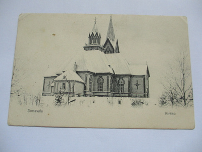 Sortavala kirkko talvikuva np 1917