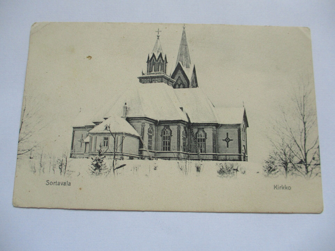 Sortavala kirkko talvikuva np 1917
