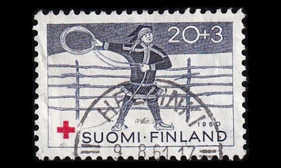 529 o Punainen Risti Lappi loisto Helsinki 9.8.61 (1960)