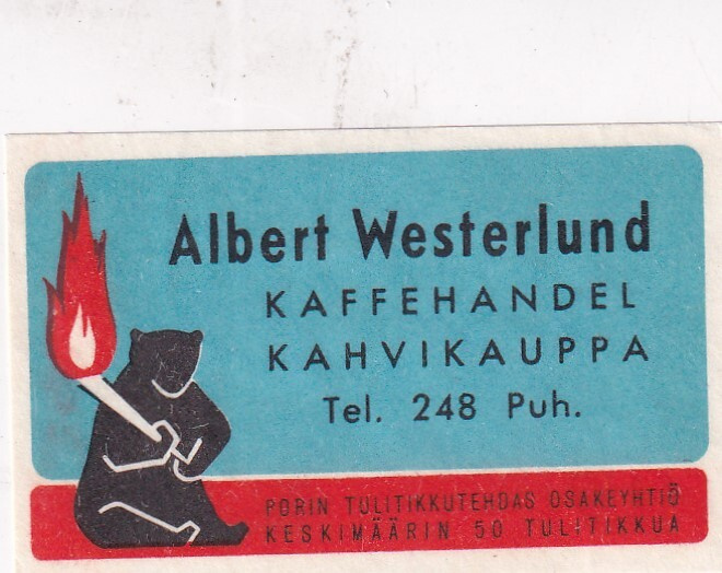 Albert Westerlund. Kahvikauppa   s16