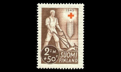292 ** Punainen risti 2mk+50p (1945)