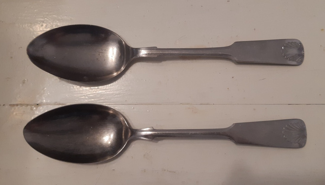 Musla, ruokalusikka, 2 kpl. , ruostumatonta.