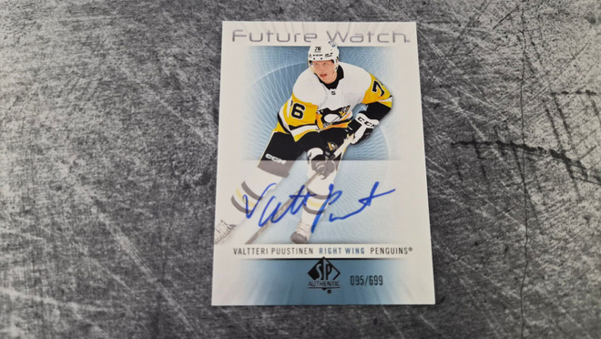 Valtteri Puustinen 2022-23 SP Authentic Future Watch Auto