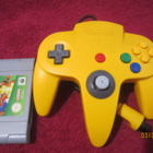 N64 konsoli originaalit piuhat, ohjain ja Mario 64 - pikkukuva 2