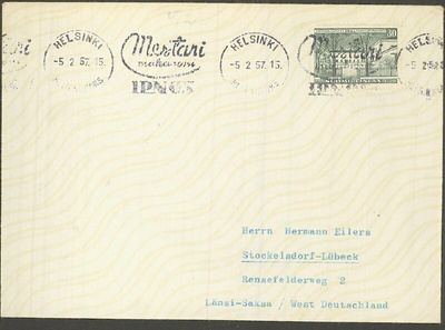 1956 sairaalalaitos kirje Saksaan