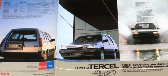 1983 Toyota Tercel 4WD esite - KUIN UUSI - 26 sivua