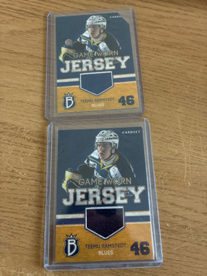 Teemu Ramsted Blues gameworn jersey cardset 12-13