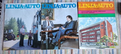 Linja-auto lehdet 9 kpl 1980-luvulta