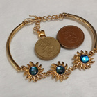 Upea 18k kullattu Kanadalainen rannekoru Gold plated Vintage - pikkukuva 4