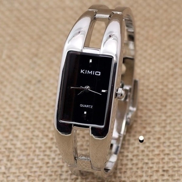 104 .. KIMIO Suqare Stainless Steel Quartz .. Rannekello