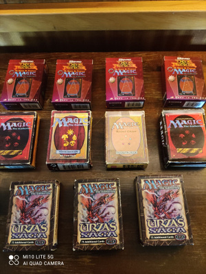 Wanhat MTG korttilaatikot (tyhjät)