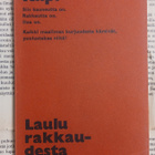 Eeva Kilpi - Laulu rakkaudesta ja muita runoja (nid.) - pikkukuva 1
