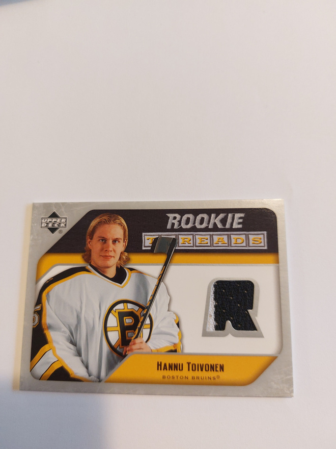 2005-06 Upper Deck Rookie Threads #RTHT Hannu Toivonen