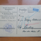 1954 Hampuri Berliinin veromerkki kortilla - pikkukuva 1