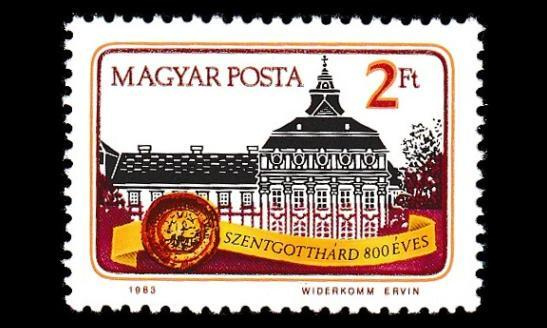 Unkari 3608 ** Szentgotthárdin kaupunki 800v (1983)
