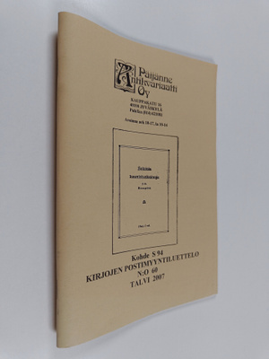 Päijänne Antikvariaatti Oy Kirjojen postimyyntiluettelo n...