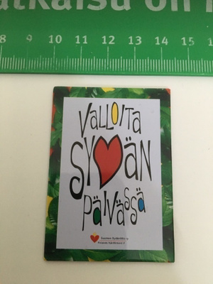 jääkaappimagneetti mietelause