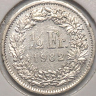 Switzerland. 1/2 franc 1982. - pikkukuva 2