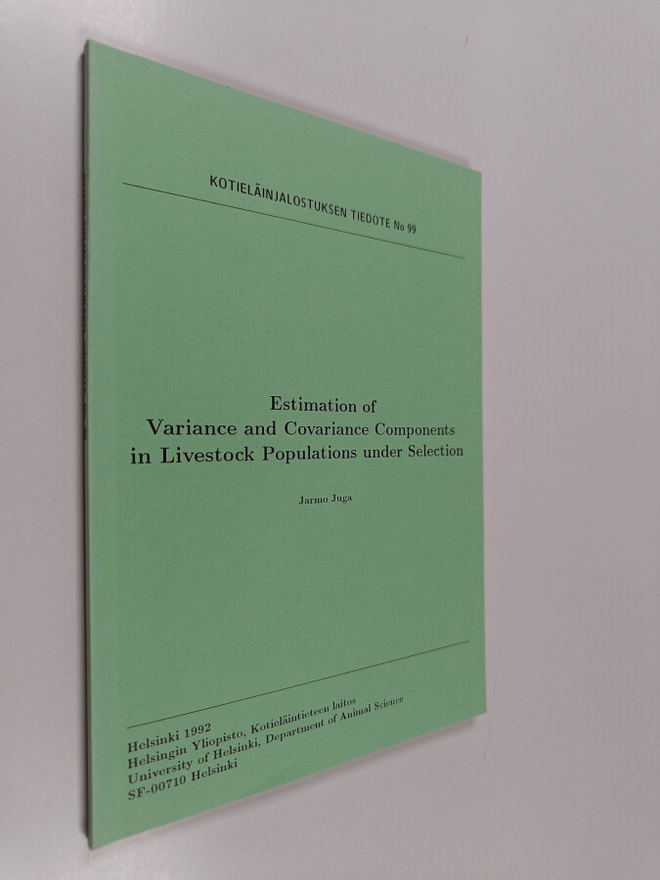 Jarmo Juga : Estimation of Variance and Covariance Compon...