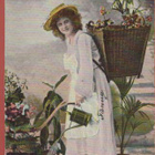 Neito kastelee kukkia  - kulk v 1917 - pikkukuva 1