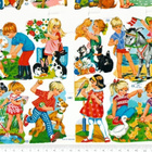 * MLP 1462-63, lapset ja kesäleikit, tupla-arkki * - pikkukuva 3