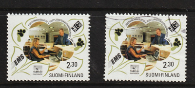 1994 Postivirkamiesl.100v merkki leimattuna ja leimaamattoma