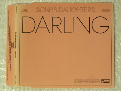 Sons & Daughters • Darling PROMO CD-Single