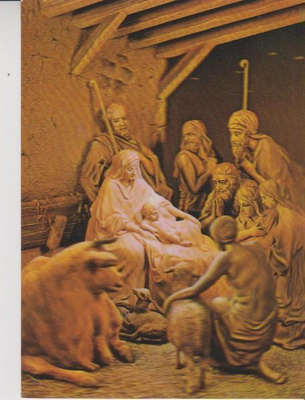 Seimi paimenet NATIVITY 3D kolmiulotteinen p113