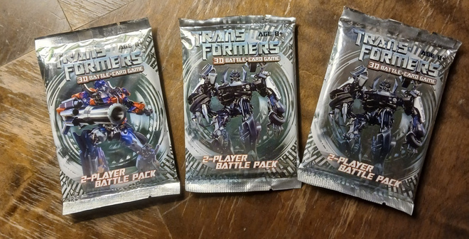 Transformers 3D Battle-Card Game , kortit