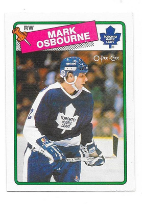 1988-89 OPC #241 Mark Osborne Toronto Maple Leafs