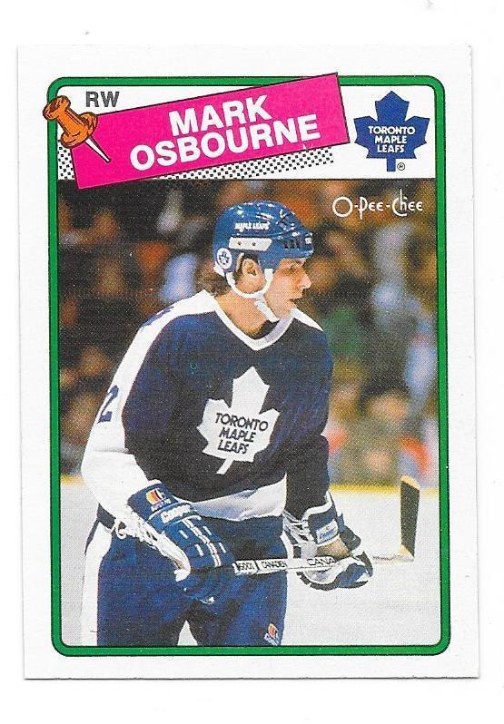 1988-89 OPC #241 Mark Osborne Toronto Maple Leafs