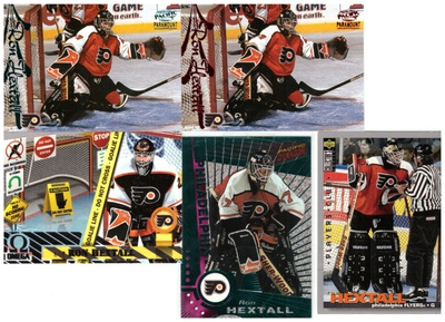 5 x Mv Legenda RON HEXTALL Flyers Erikois/Parallel Kortteja