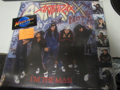 ANTHRAX - I'M THE MAN 12'' EP SAKSA PAINOS EX-/EX+ (+)