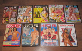 HUSTLER 9 x dvd -  Superfuckers, Young sluts, Woodman,...