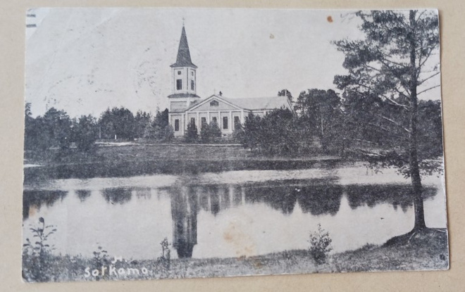 Sotkamo, kirkko ja lähiympäristöä, mv pk, p. 1947