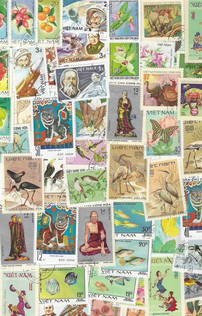 (SP015) VIETNAM - POSTIMERKKIPAKKAUS - 50 ERILAISTA