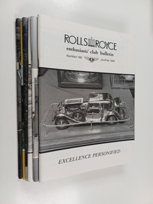Rolls-Royce enthusiasts' club bulletin vuosikerta 1992