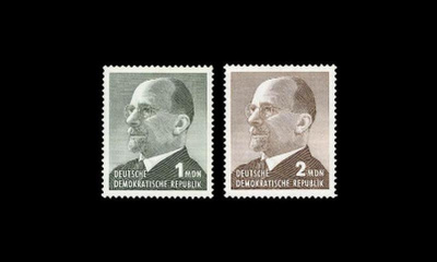 DDR 1087-8 ** Käyttösarja Ulbricht (1965)