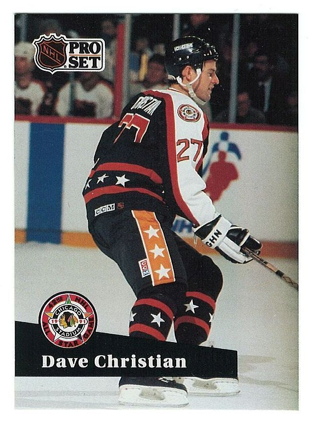 91-92 Pro Set French #297 Dave Christian
