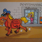 KULKEMATON POSTIMUSEO TAMPERE VAPRIIKISSA 2015 MAINOSKORTTI - pikkukuva 1