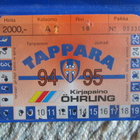 TAPPARA KAUSIKORTTI 94-95 KAUDELTA KÄYTETTY MUOVIKUORESSAAN - pikkukuva 2