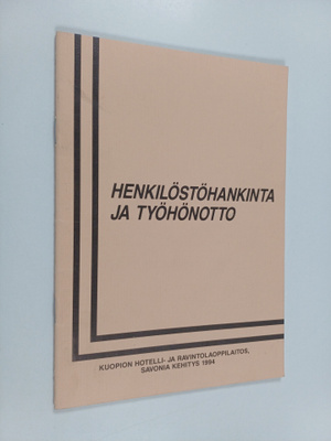 Henkilöstöhankinta ja työhönotto