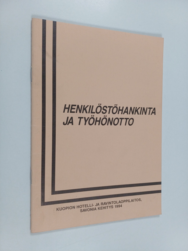 Henkilöstöhankinta ja työhönotto