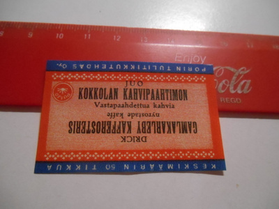 TT Etiketti Puijo Kokkolan kahvipaahtimo
