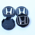 Honda vannekeskiöt – Kromi-musta – 58mm (4kpl sa - pikkukuva 1