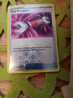 Tool Scrapper Reverse Holo #168 Sword & Shield Rebel Clash