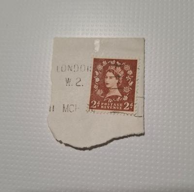 Kulkenut postimerkki  leike 1950 luvulta, Englanti
