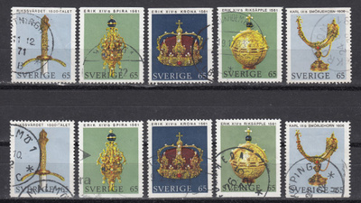 Ruotsi 1971 Fa 740B - 744B, Kuninkaalliset kunniamerkit