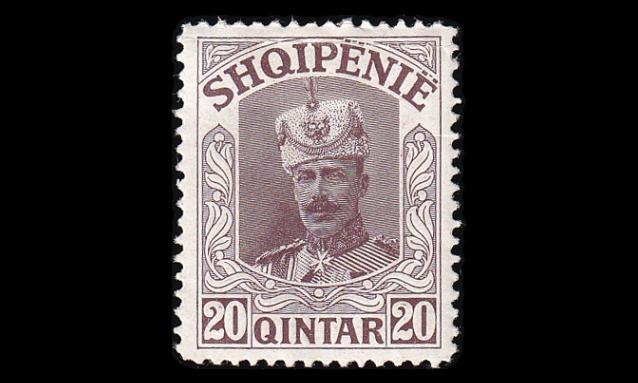 Albania NA_V * Wiedin prinssi Wilhelm 20 Q julkaisematon (19