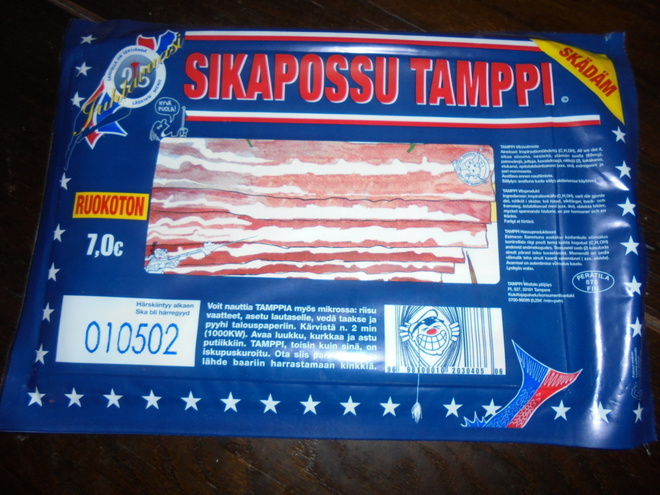 Tamppi -lehti vuodelta 2002 "SikapossuTamppi" (pekonipaket